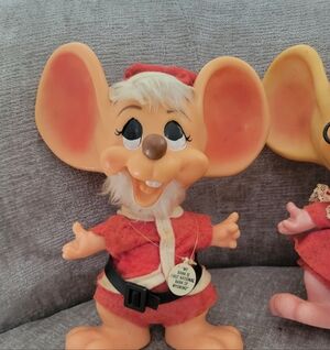 VINTAGE ROY DES OF FLORIDA SET OF 3 LARGE SANTA MICE FAMILY